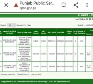 PPSC Planner Updates | PPSC Test Dates Announced