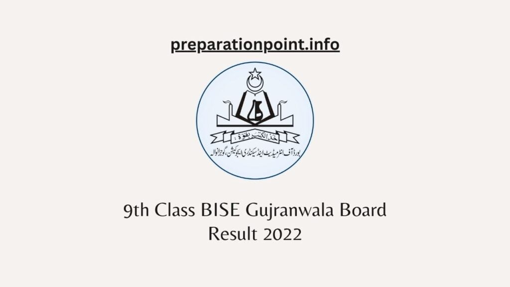 9th Class BISE Gujranwala Board Result 2022
