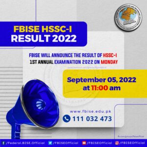 11th Class Bise FBISE Federal Board Result 2022 by Roll Number | www.fbise.edu.pk (HSSC 1) Name and SMS