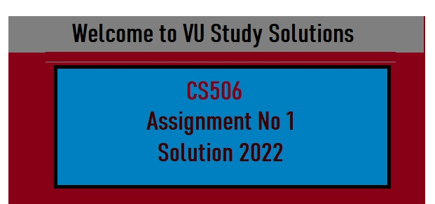 CS506 Assignment 1 Solution 2022 PDF Download