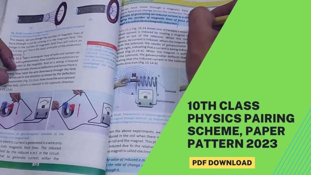 10th Class Physics Pairing Scheme, Paper Pattern 2023 PDF