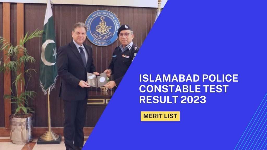 Islamabad Police Constable Test Result 2023