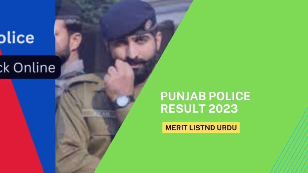 Check Punjab Police Result 2023: Merit List