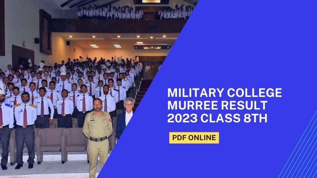 Military College Murree Result 2023 Class 8th